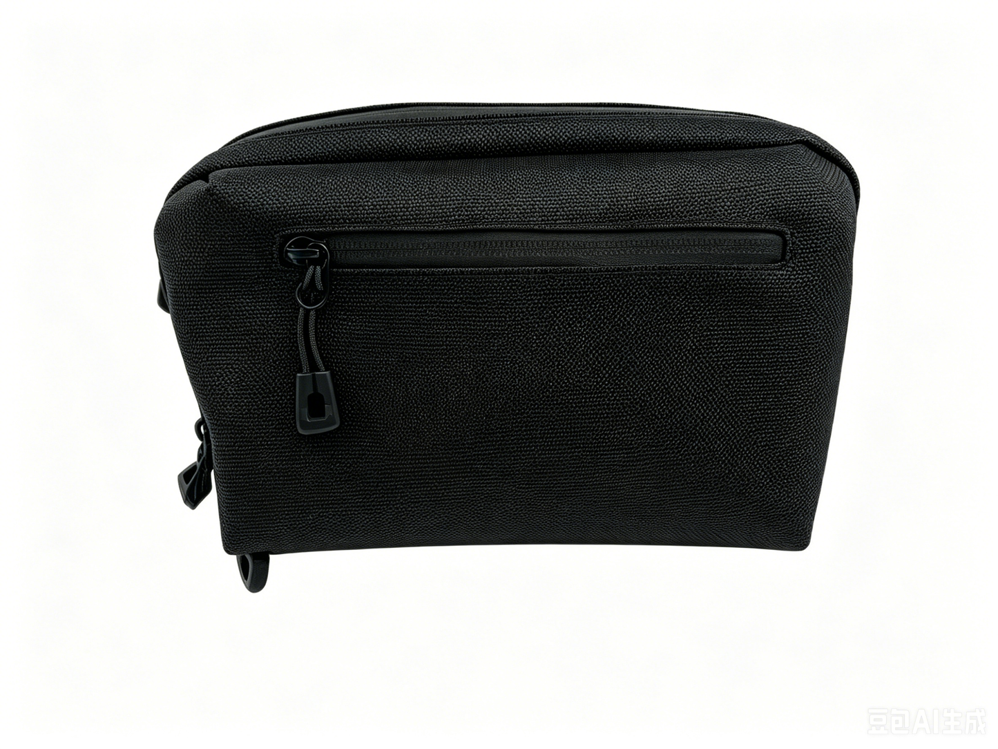 Minimalist Black Crossbody Chest Bag, Lightweight Water Resistant Nylon Fanny Pack, Unisex Daily Phone Shoulder Pouch