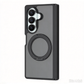 FANSONG Samsung Silver Shield Matte Case with Side Cover Rotating Kickstand for Z Fold 6 7 8 Z Fold8 Wide