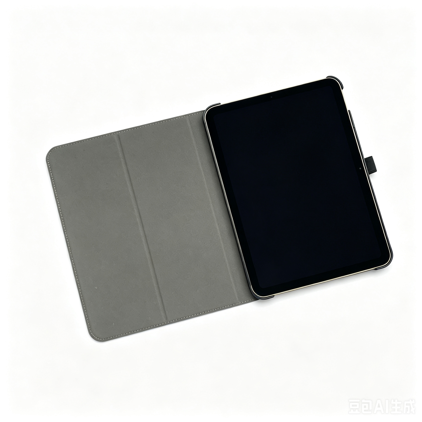 Wine Red PU Leather Back Tri-Fold Stand Tablet Protective Case - FANSONG
