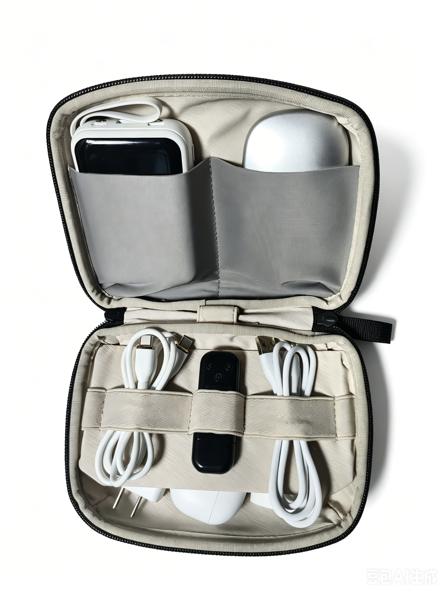 Portable Digital Storage Bag, Lightweight Cable Earphone Organizer Pouch for Travel Electronics