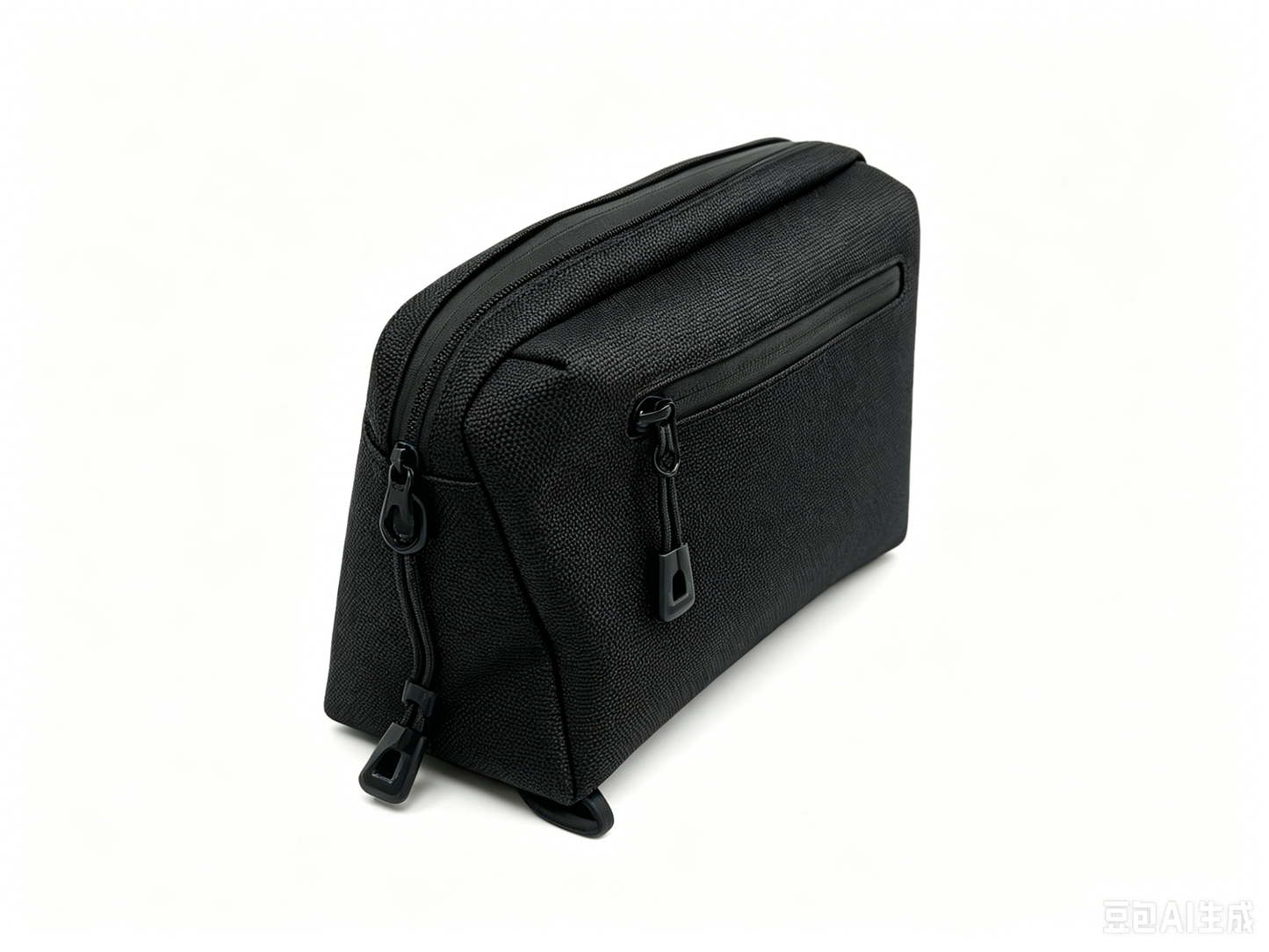 Minimalist Black Crossbody Chest Bag, Lightweight Water Resistant Nylon Fanny Pack, Unisex Daily Phone Shoulder Pouch