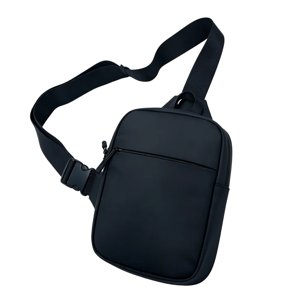 Waterproof Mini Crossbody Phone Bag, Simple Solid Color Waist Pouch