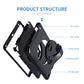 Shockproof Rugged Tablet Case For Samsung Tablet Tab S7+S7 FE S8 plus Galaxy Tab Cover Case With Pen Slot