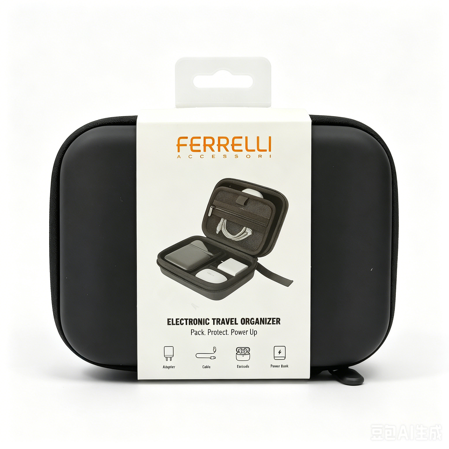 Hard EVA Digital Storage Case, Shockproof Power Bank Cable Organizer Bag, Portable Travel Electronic Accessories Pouch