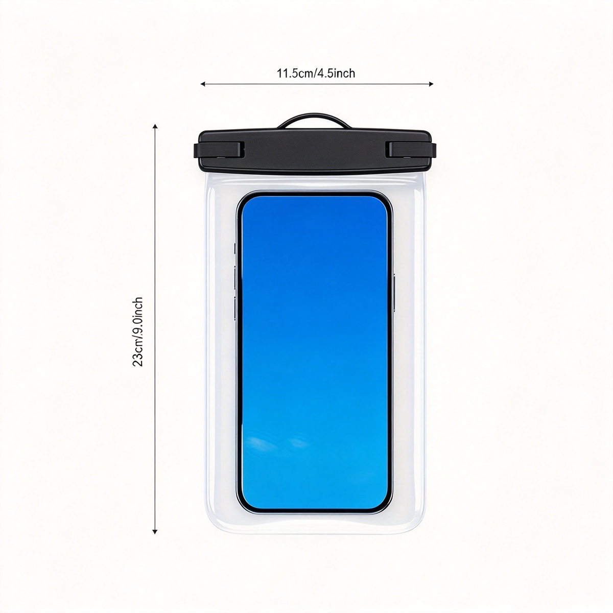 2 fundas impermeables para teléfono móvil, funda para teléfono sumergible – Cierre fácil y bolsa seca resistente al polvo, compatible con iPhone 15 14 13 12 11 Pro Max de 4-7 pulgadas/Galaxy S22 Ultra S21 S20 A12 y otros smartphones (transparente)