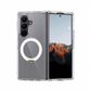 FANSONG for Samsung Z Fold 6 7 8, 2.0 Scratch Resistant Clear Hinge Case with Side Cover & Rotating Kickstand
