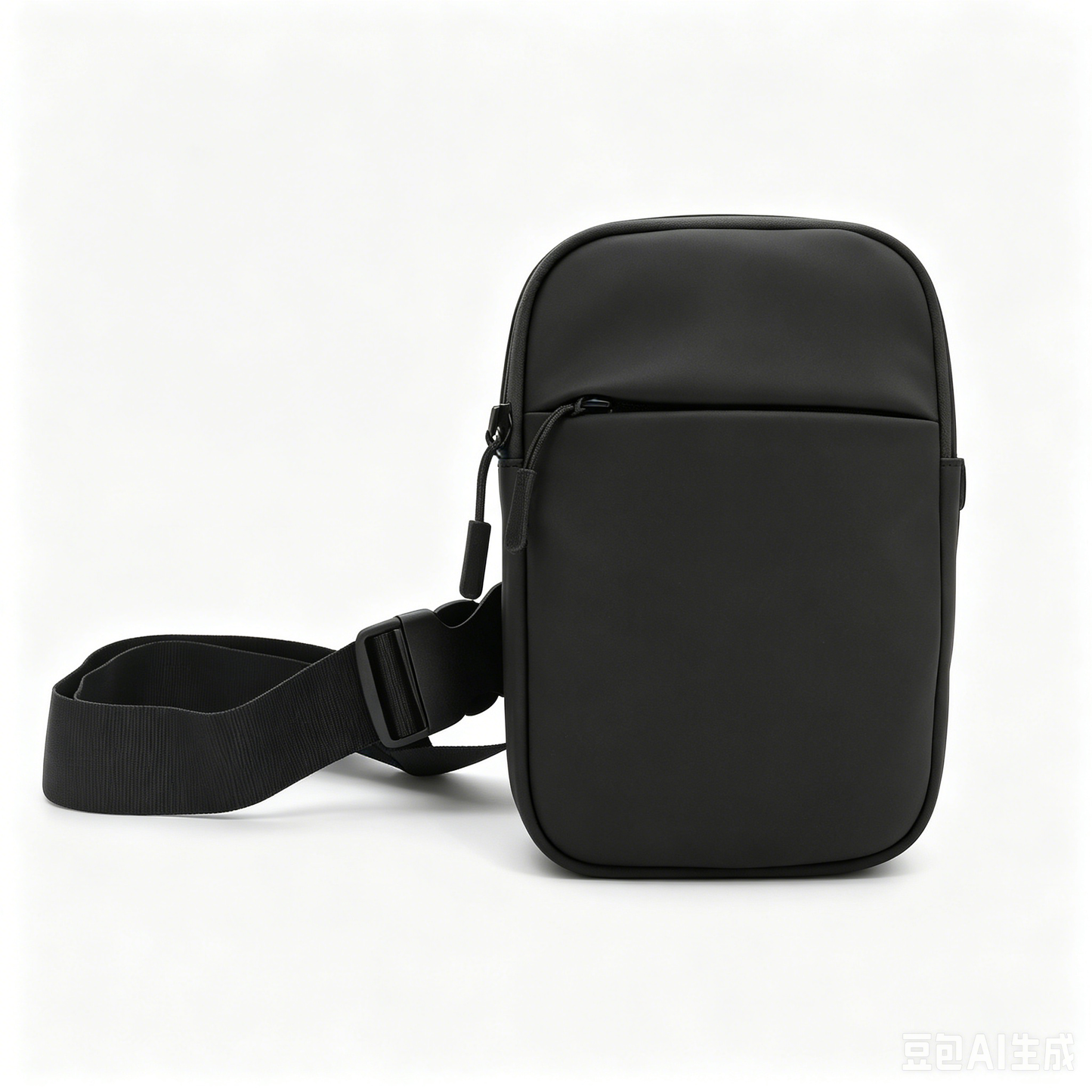 Waterproof Mini Crossbody Phone Bag, Simple Solid Color Waist Pouch