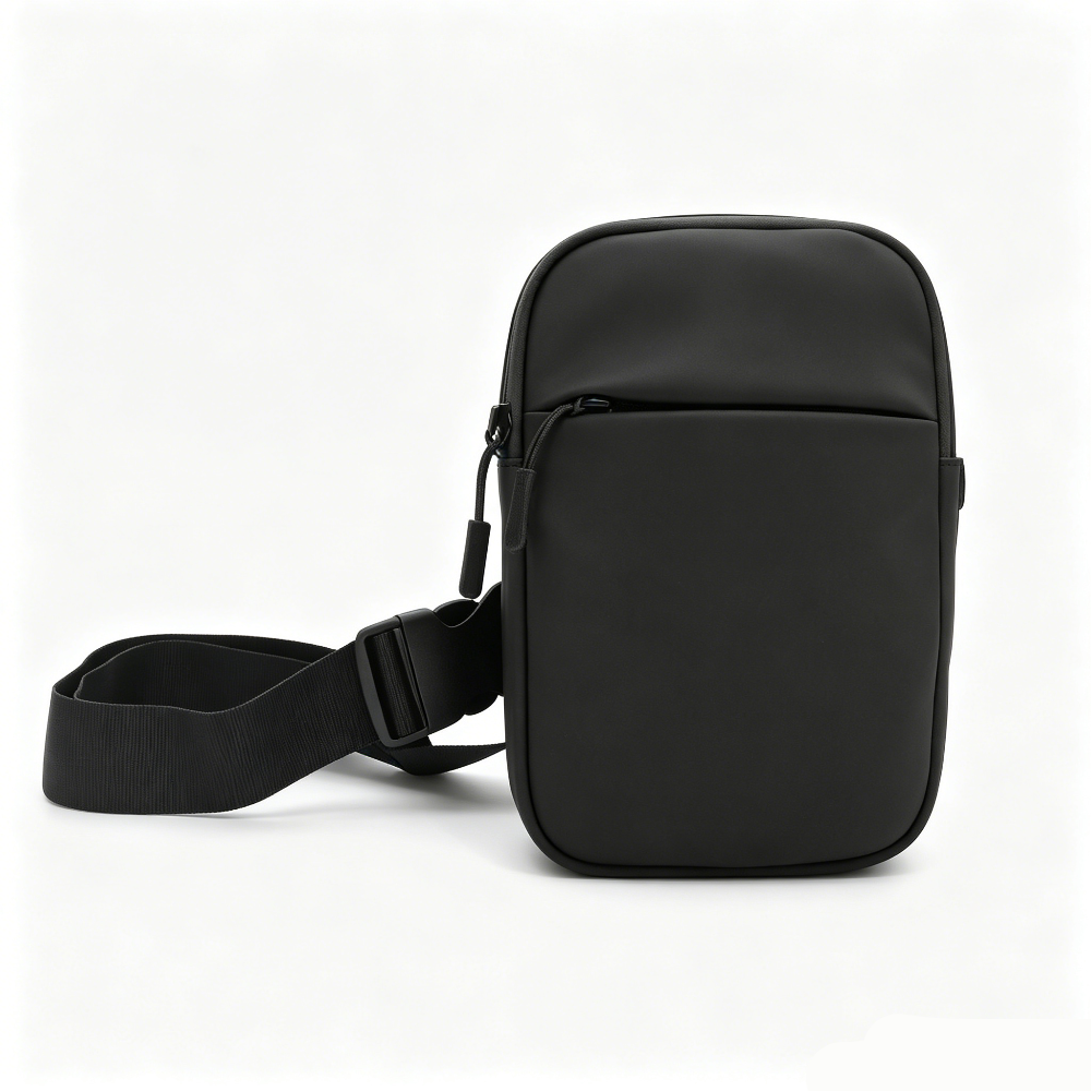 Waterproof Mini Crossbody Phone Bag, Simple Solid Color Waist Pouch

