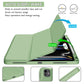 Fansong Case for iPad Pro 11 inch 2024, Cover for iPad Pro 11 (M4) with Auto Sleep/Wake Pencil Holder Trifold Stand TPU Smart Cover Slim Supports Charging Apple Pencil for A2837 A3006