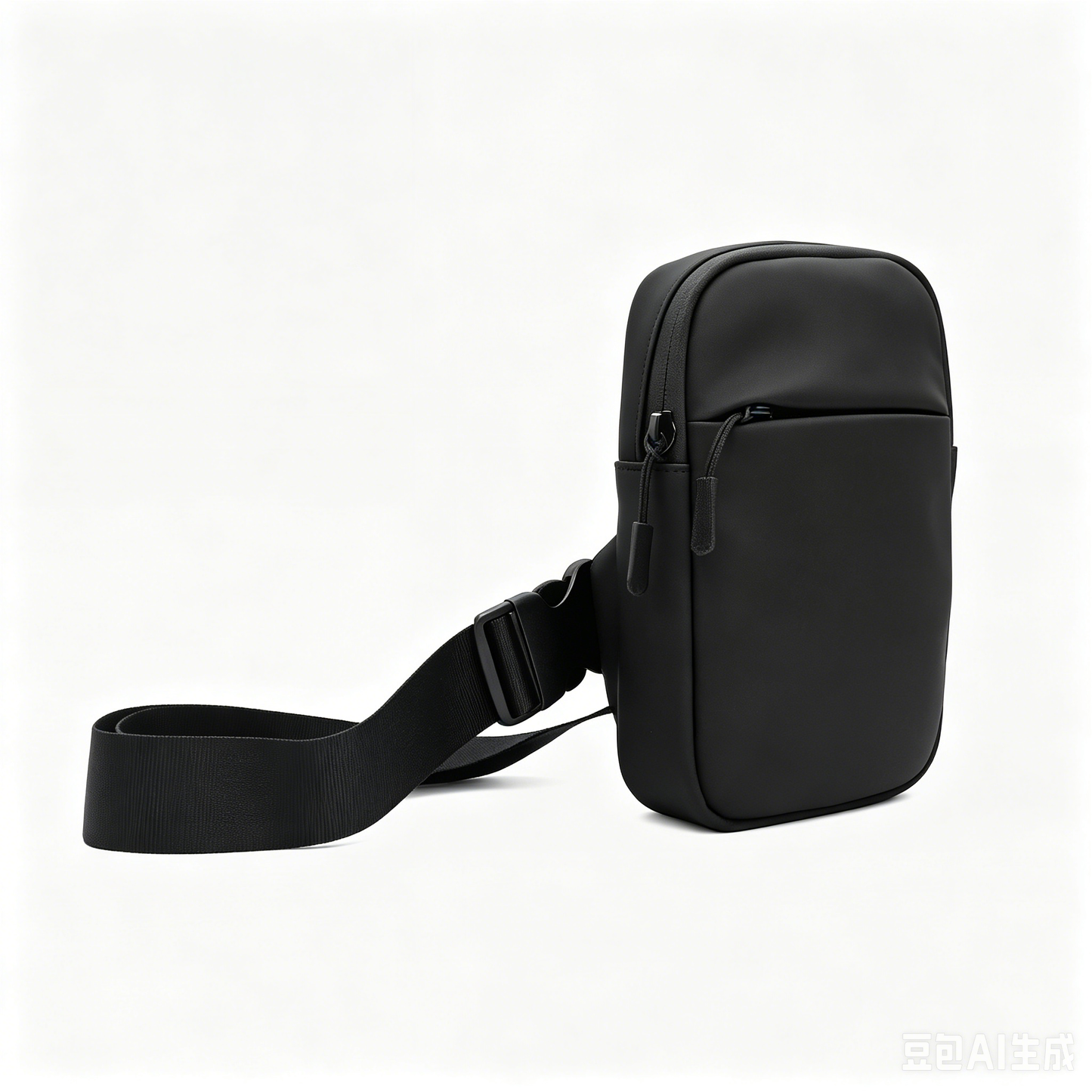 Waterproof Mini Crossbody Phone Bag, Simple Solid Color Waist Pouch