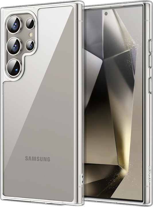 Fansong Phone Case GRS for Samsung Galaxy S24+ Samsung Galaxy S24 Samsung Galaxy S24 Ultra Samsung Galaxy A55, Phone Case GRS and PC For Samsung Slim Shockproof Drop Protection Anti-Fingerprint Transparent