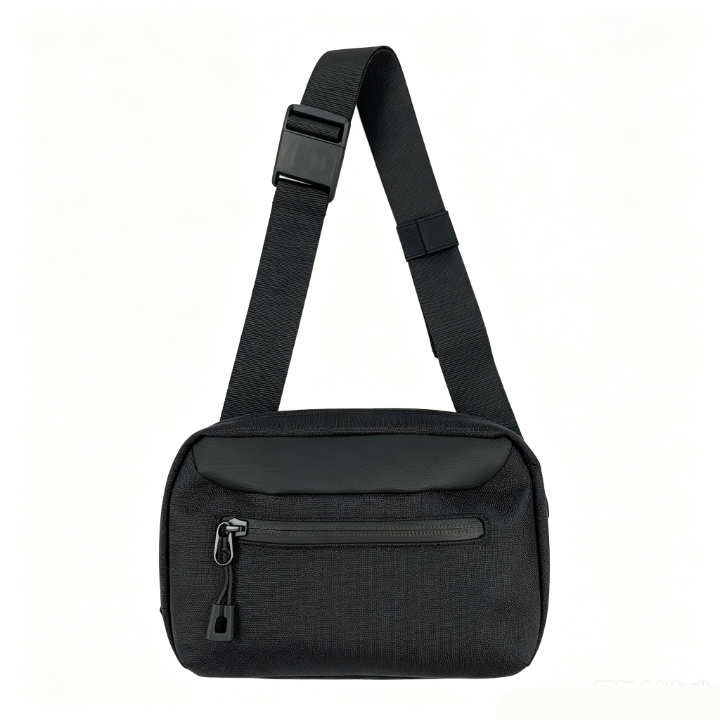 Lightweight Water Resistant Nylon Fanny Pack, Unisex Slim Daily Phone Shoulder Pouch for Travel Workout