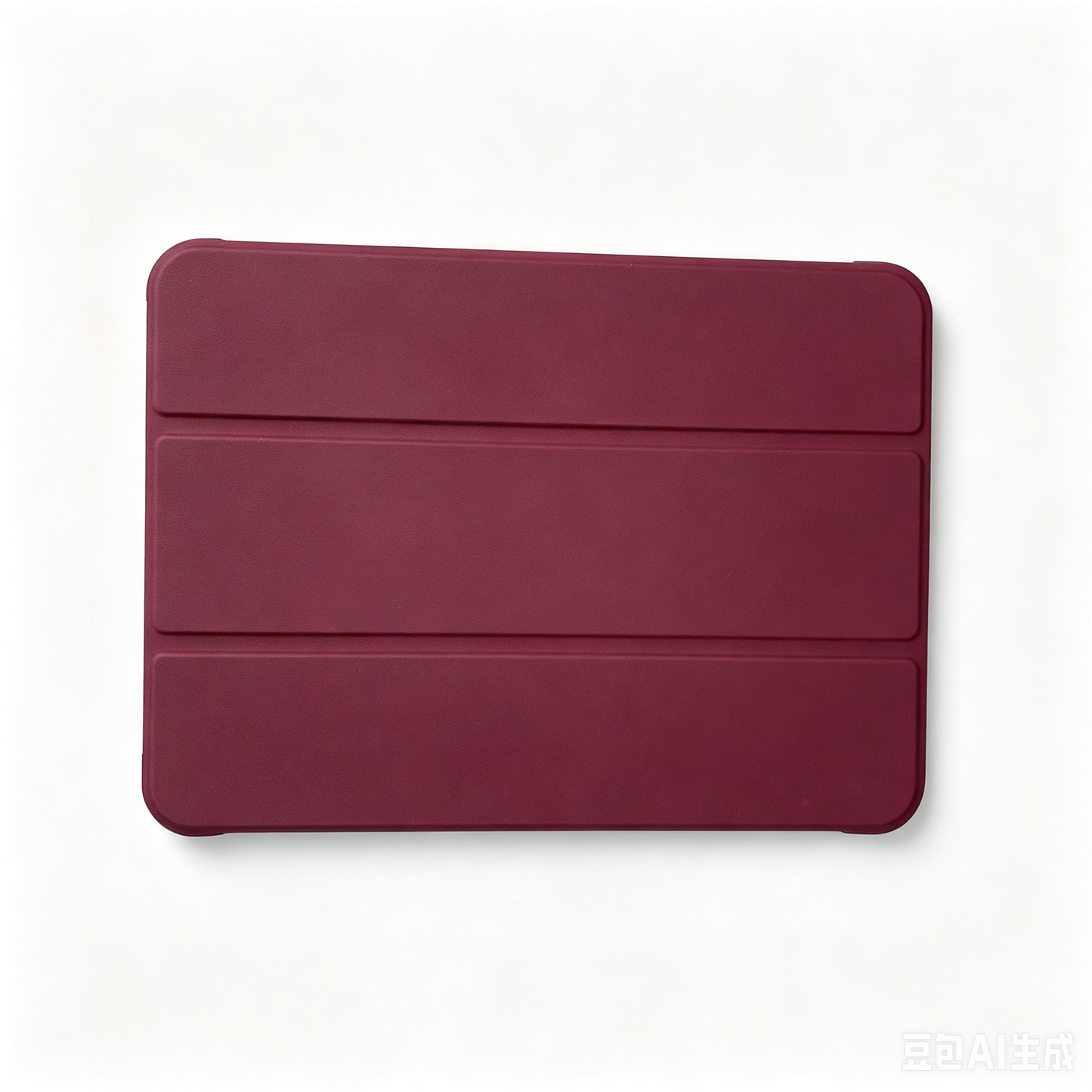 Wine Red Tri-Fold iPad Case | Clear TPU Shockproof Protective Cover with Auto Sleep Wake