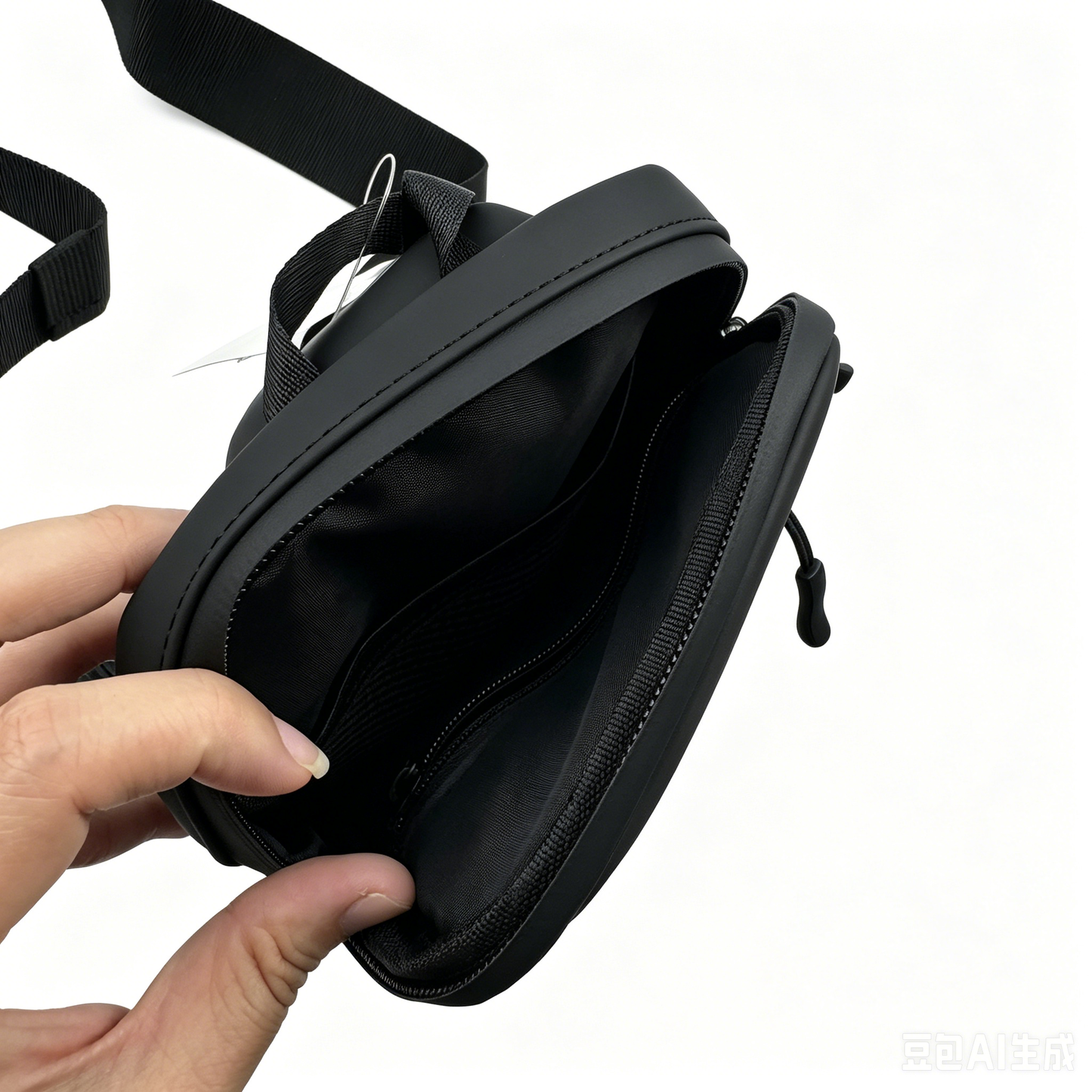 Waterproof Mini Crossbody Phone Bag, Simple Solid Color Waist Pouch