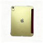 Wine Red Tri-Fold iPad Case | Clear TPU Shockproof Protective Cover with Auto Sleep Wake