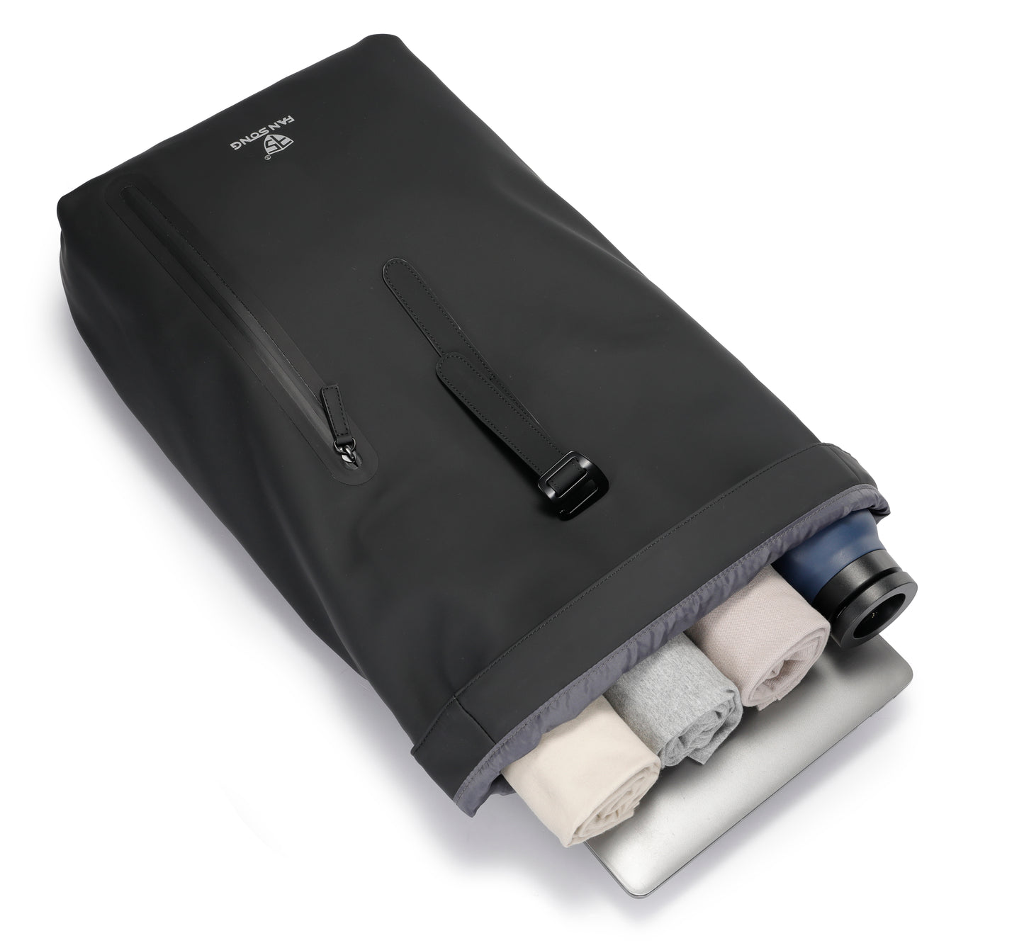 Fashion Expandable Laptop Bag | Roll-Top Slim Travel Bag