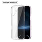 Fansong iPhone Case GRS For iPhone 16 15 14 13 12 11 Plus Pro Max Mini, Phone Case GRS For iPhone Slim Shockproof Drop Protection Anti-Fingerprint Transparent