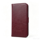 Wine Red Leather Folio Wallet Case for iPhone 18 / 18e / Air / Pro /Pro max — Card Holder & Shockproof Cover for All 18 Series