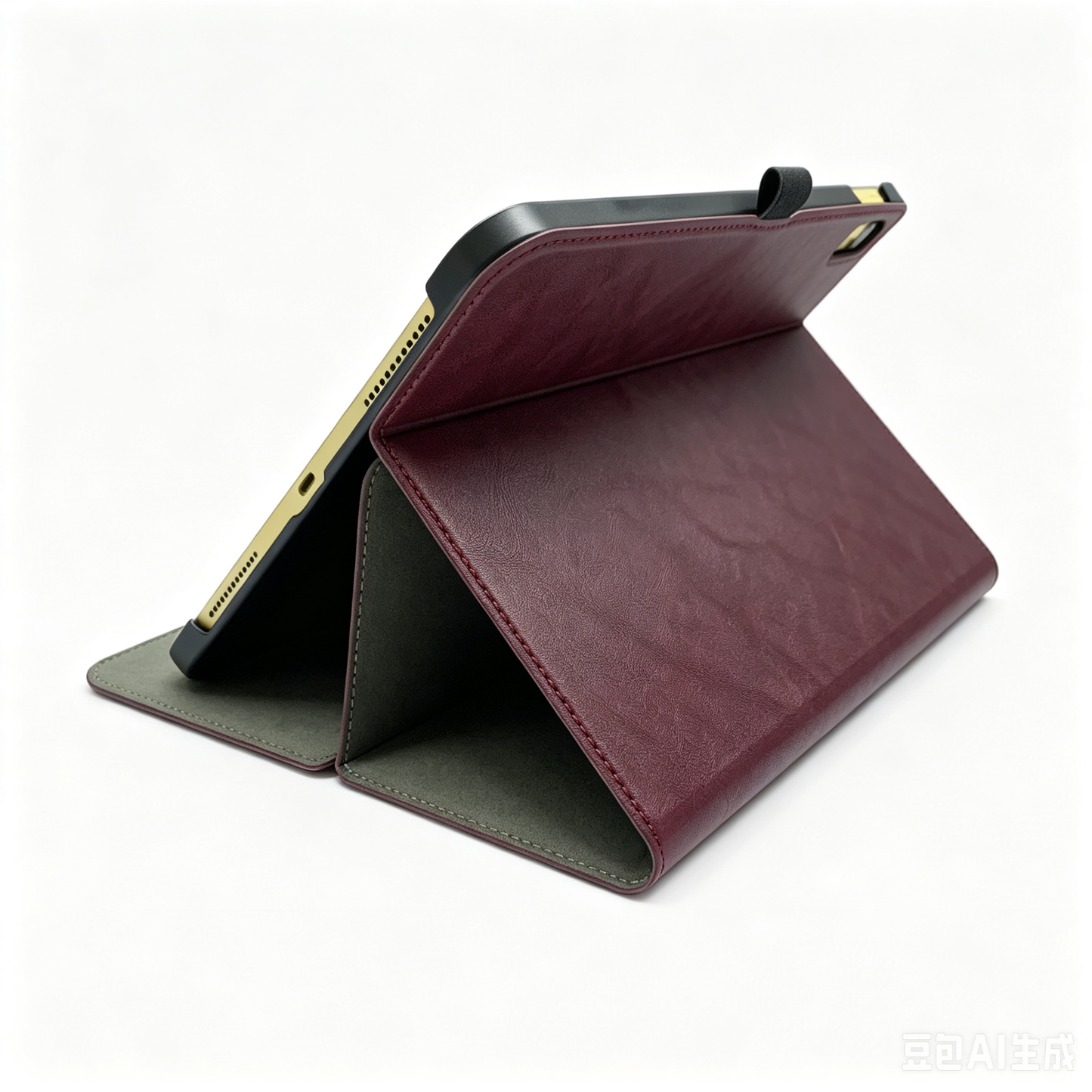 Universal Wine Red Adjustable Tablet Case | Multi-Angle Foldable Stand Protective Cover for All iPad Models