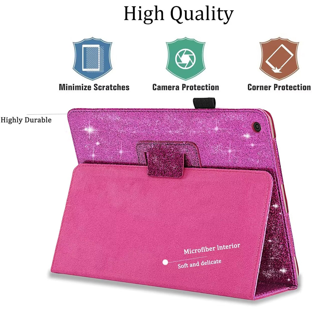 Case For iPad Mini 1/2/3 With Sparkle PU Leather Smart Cover