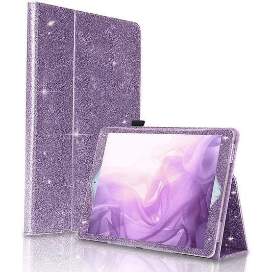 iPad Case 9.7 inch, Glitter Magnetic Closure TPU Leather Smart Cover