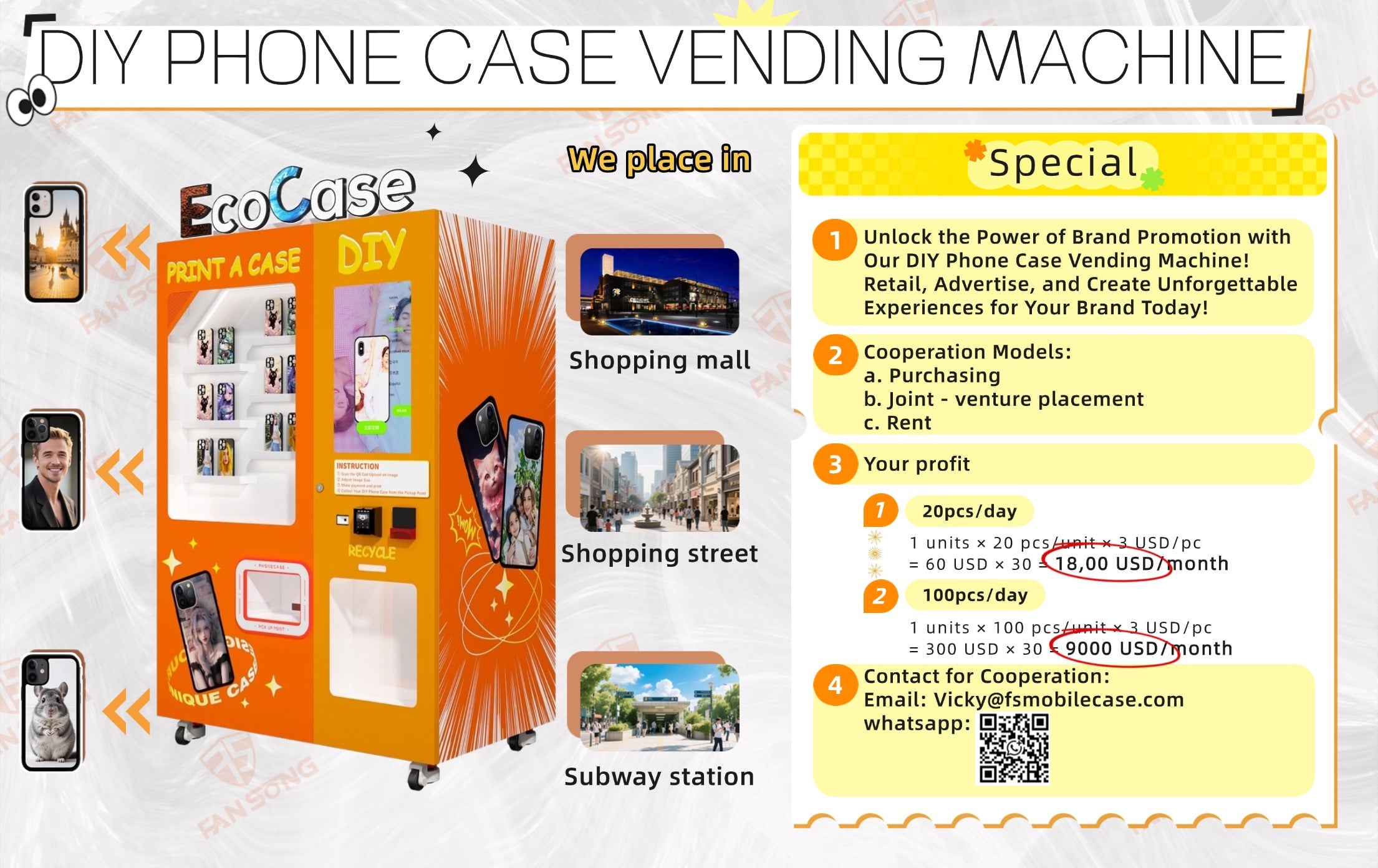 DIY PHONE CASE VENDING MACHINE – FANSONG