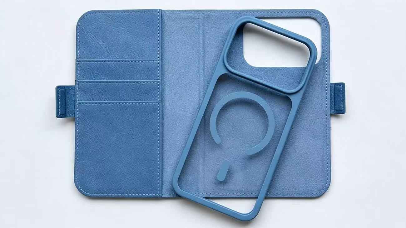 Detachable Magsafe Flip PU Leather Wallet Case for iPhone | OEM ODM Available