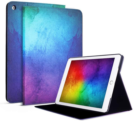 New iPad 10.2-inch 2019 Case, FANSONG iPad Flip Leather Cases with Pen Slot Stand [Auto Sleep/Wake up] Smart Cover for iPad 7th Generation 2019 Case (Multicolored)