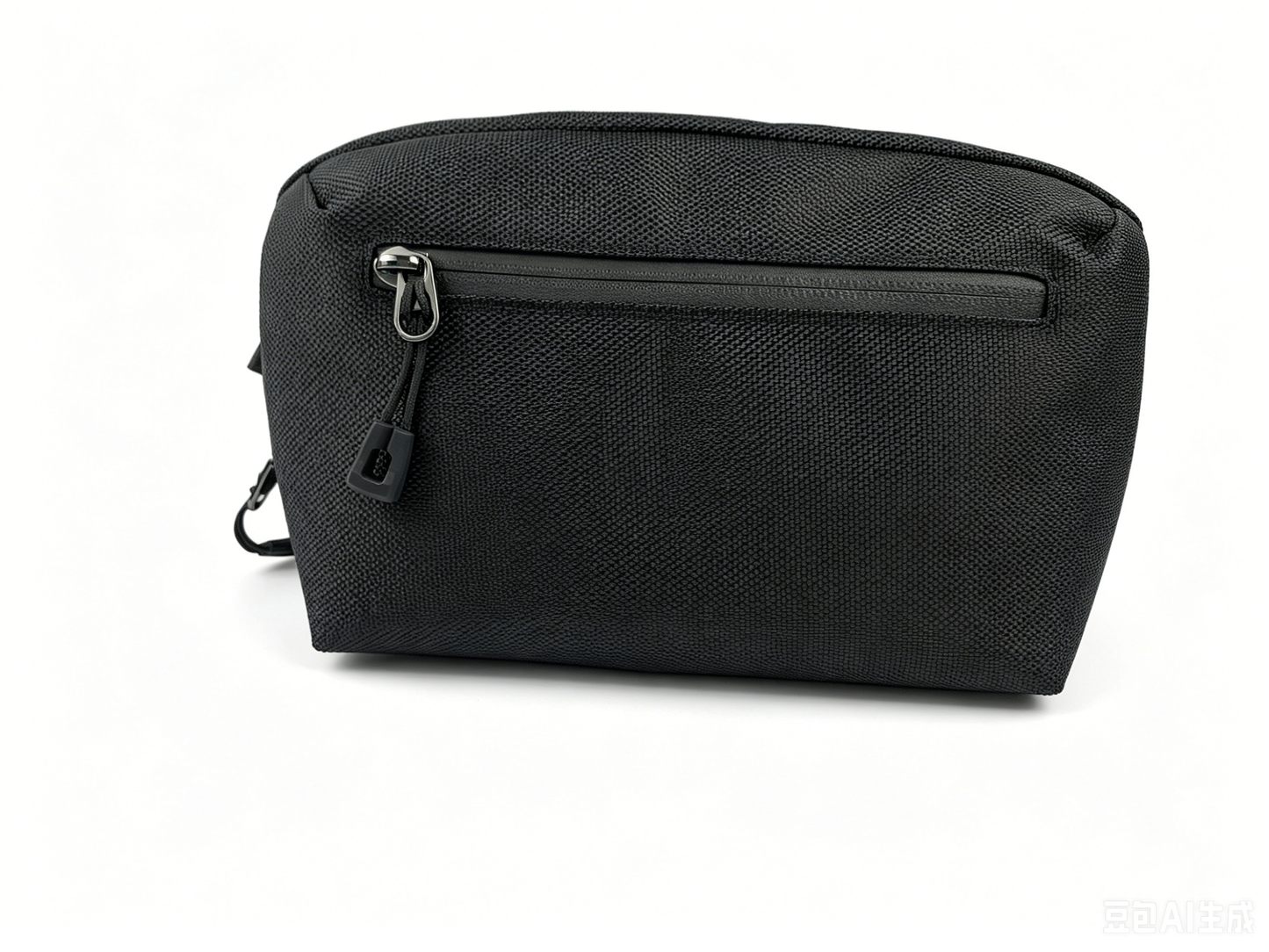Minimalist Black Crossbody Chest Bag, Lightweight Water Resistant Nylon Fanny Pack, Unisex Daily Phone Shoulder Pouch - FANSONG