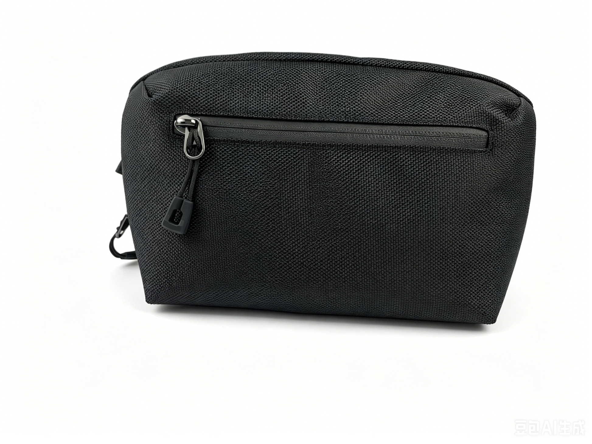 Minimalist Black Crossbody Chest Bag, Lightweight Water Resistant Nylon Fanny Pack, Unisex Daily Phone Shoulder Pouch - FANSONG