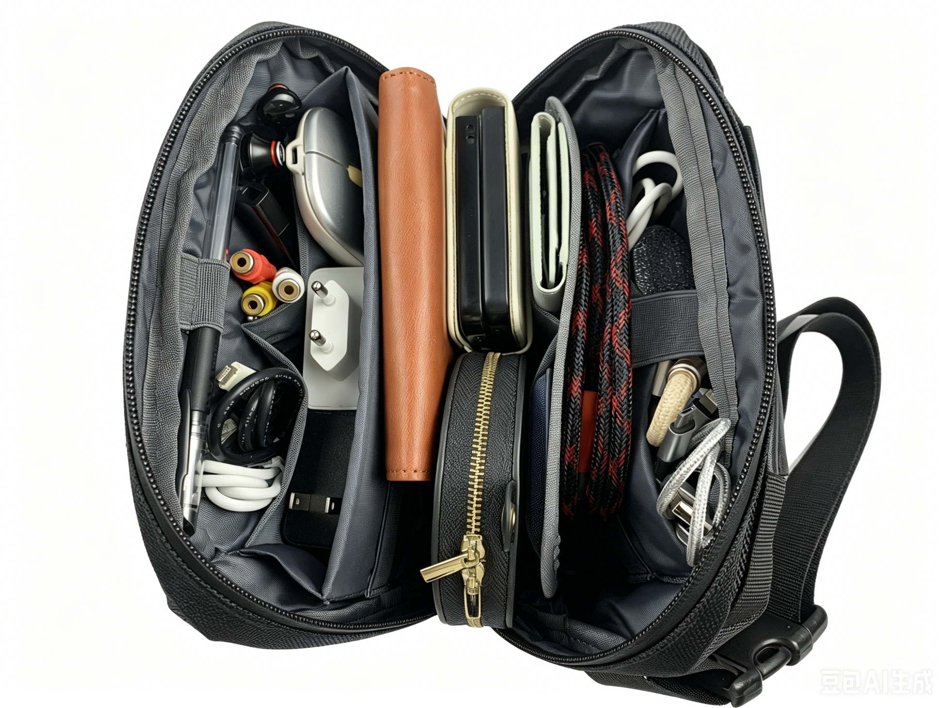Minimalist Black Crossbody Chest Bag, Lightweight Water Resistant Nylon Fanny Pack, Unisex Daily Phone Shoulder Pouch - FANSONG
