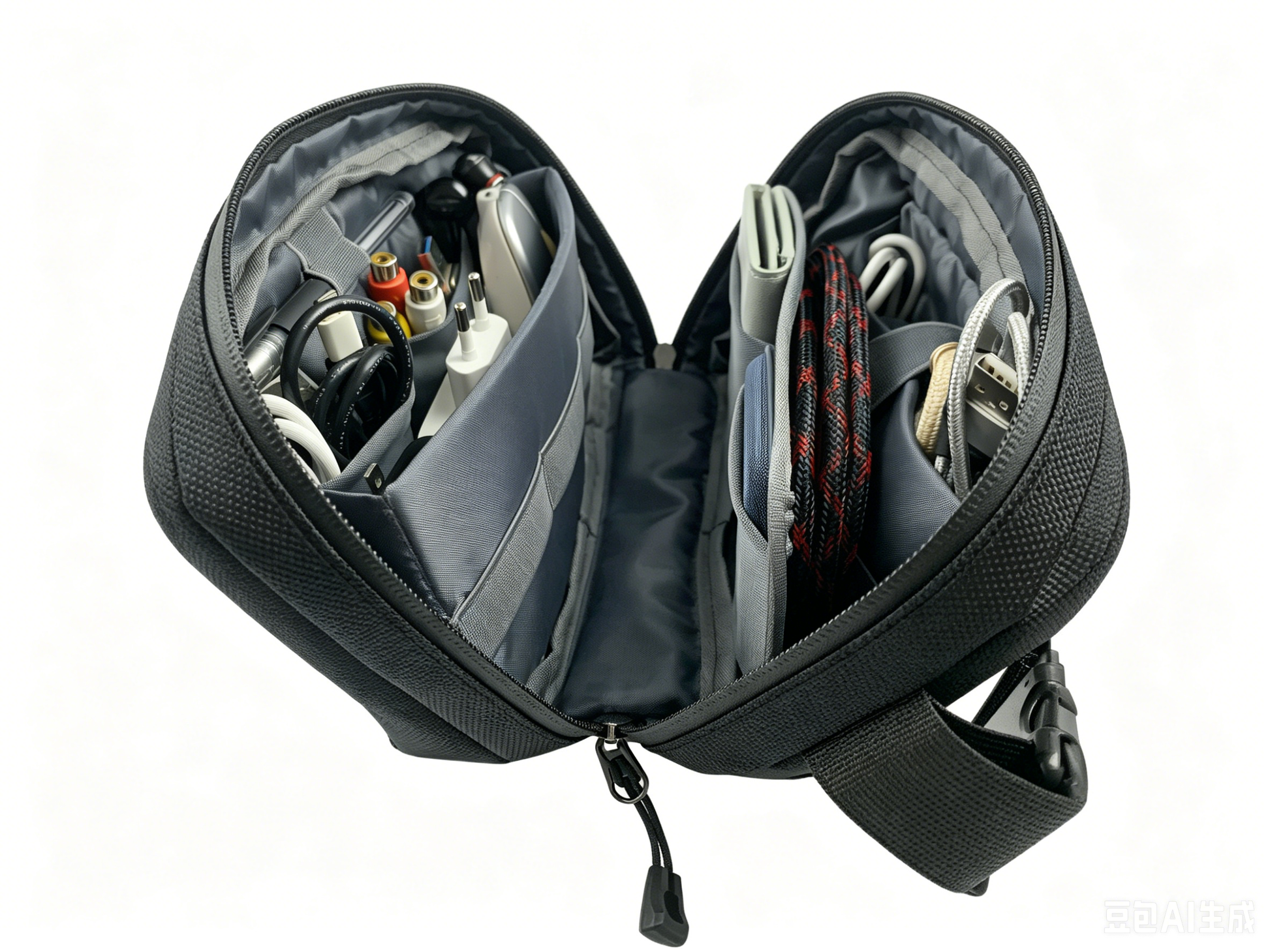 Minimalist Black Crossbody Chest Bag, Lightweight Water Resistant Nylon Fanny Pack, Unisex Daily Phone Shoulder Pouch - FANSONG