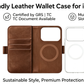 BIo-based PU wallet case, water-based eco-friendly case, shockproof phone cover, card slot wallet case,