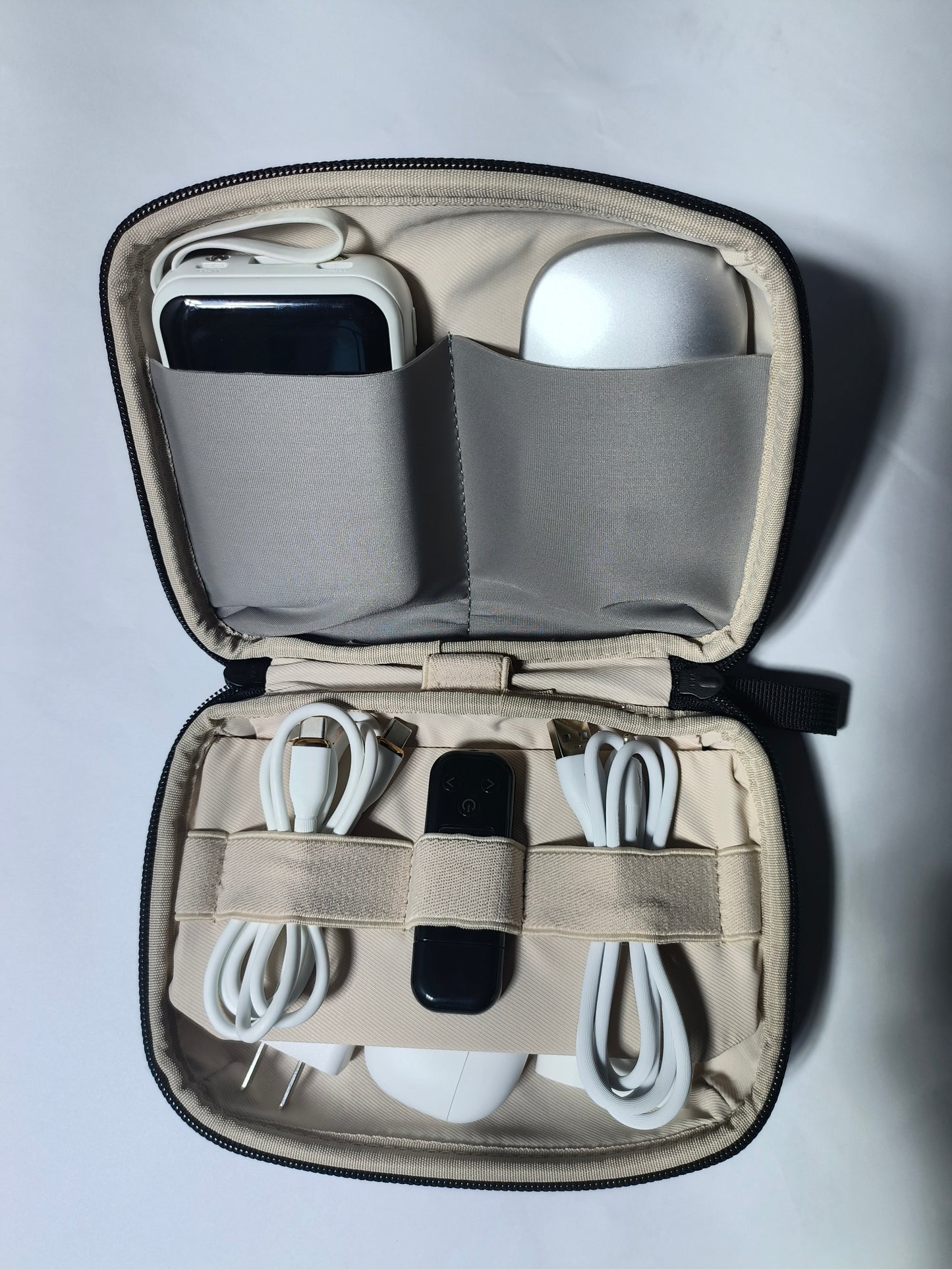 Portable Digital Storage Bag, Lightweight Cable Earphone Organizer Pouch for Travel Electronics - FANSONG