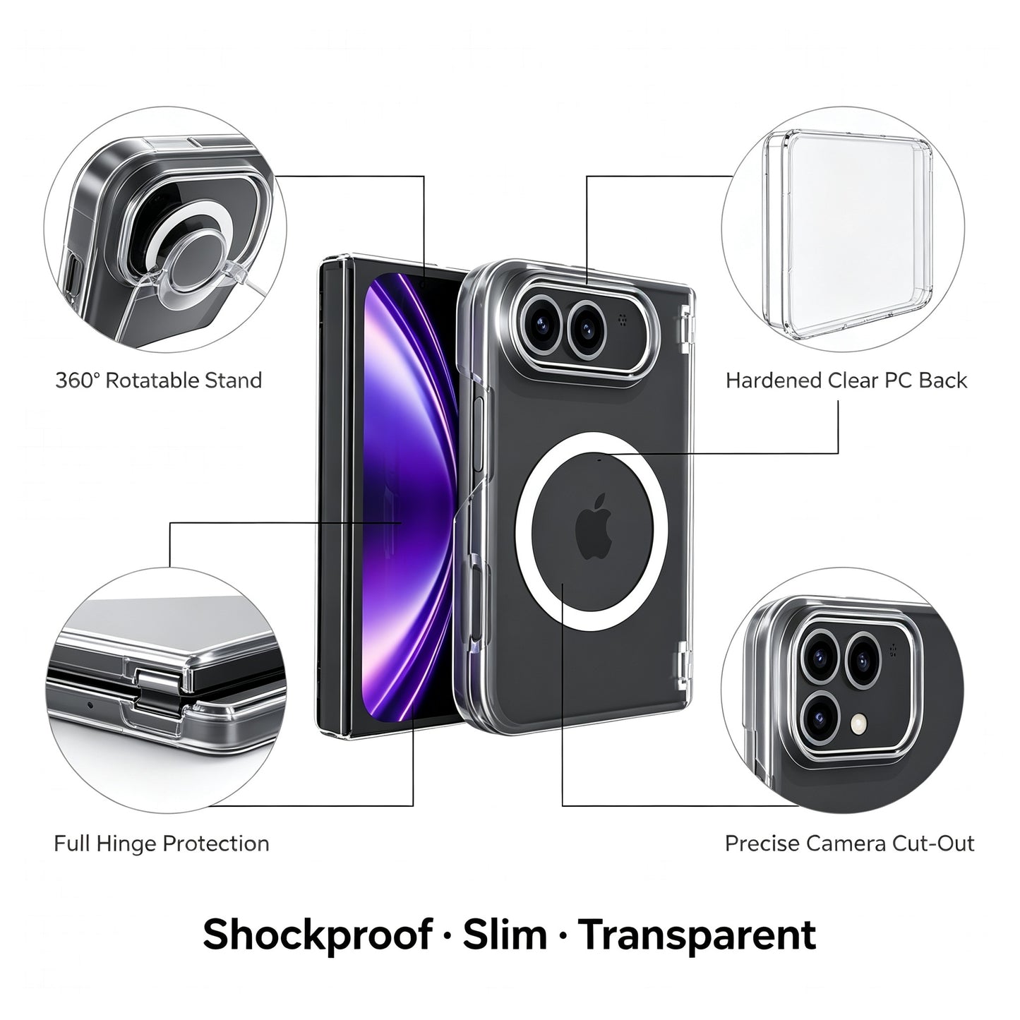 Magnetic Case for iPhone Ultra | 2.2mm TPU+PC Protection