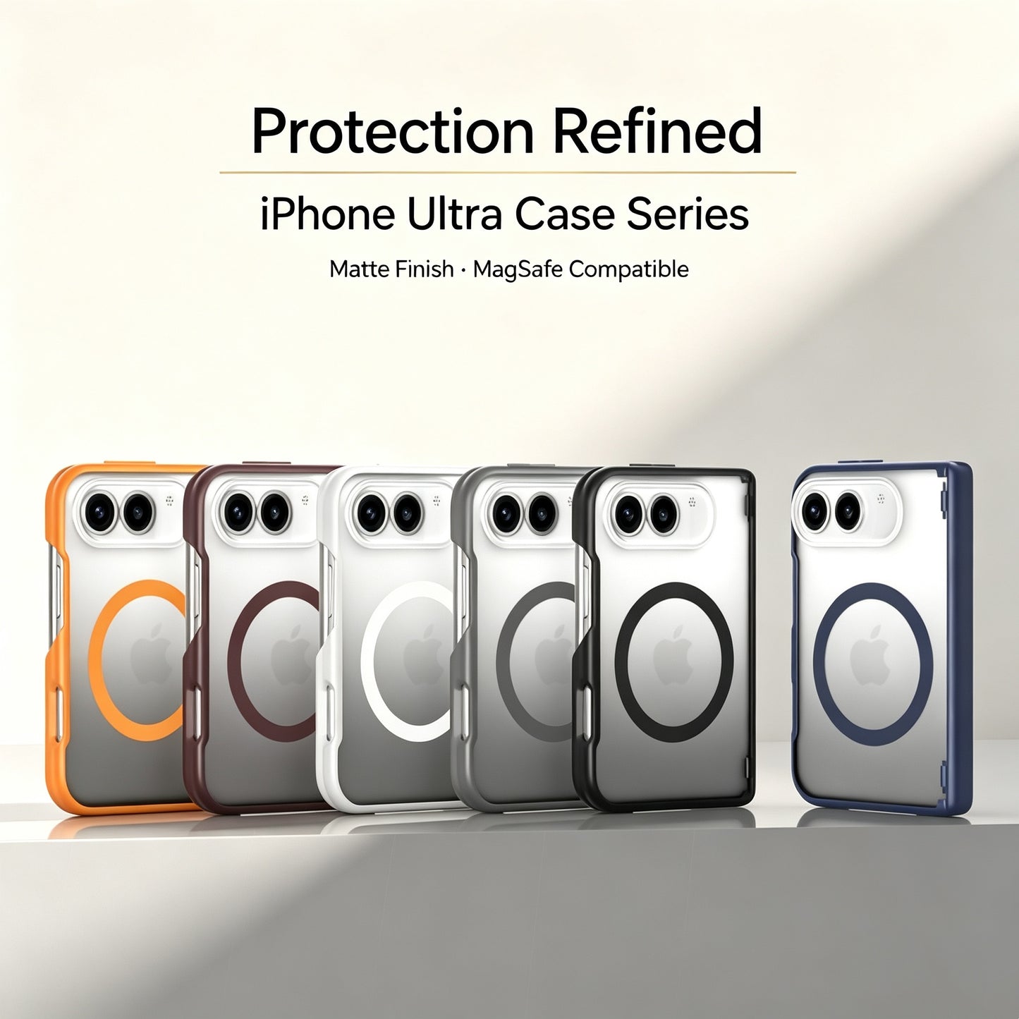 iPhone Ultra Fold Case，MagSafe Compatible Matte Shockproof Cover