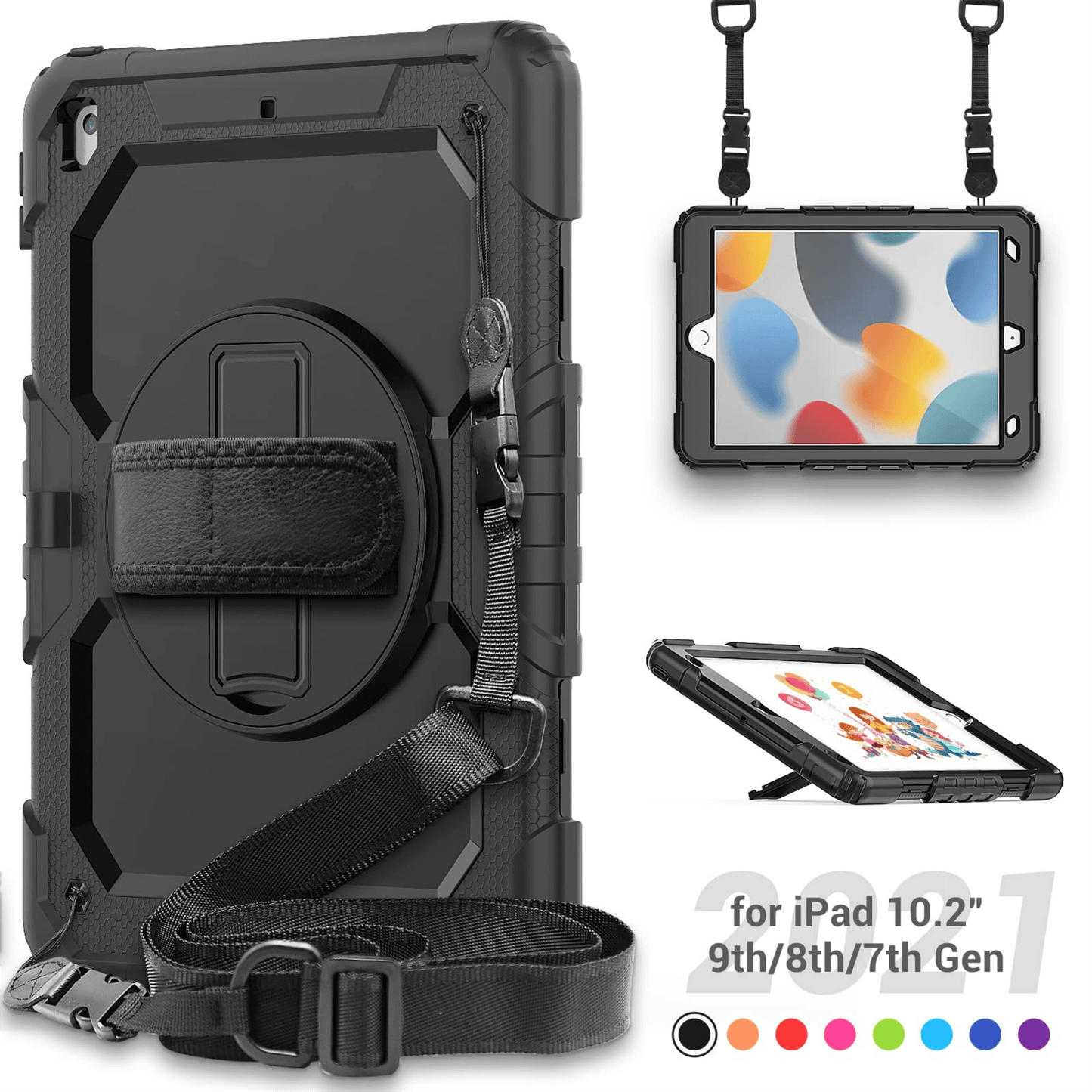 Cases for iPad 7/8/9 with Screen Protector