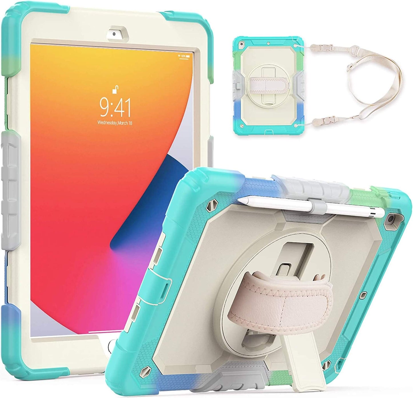 Cases for iPad 7/8/9 with Screen Protector