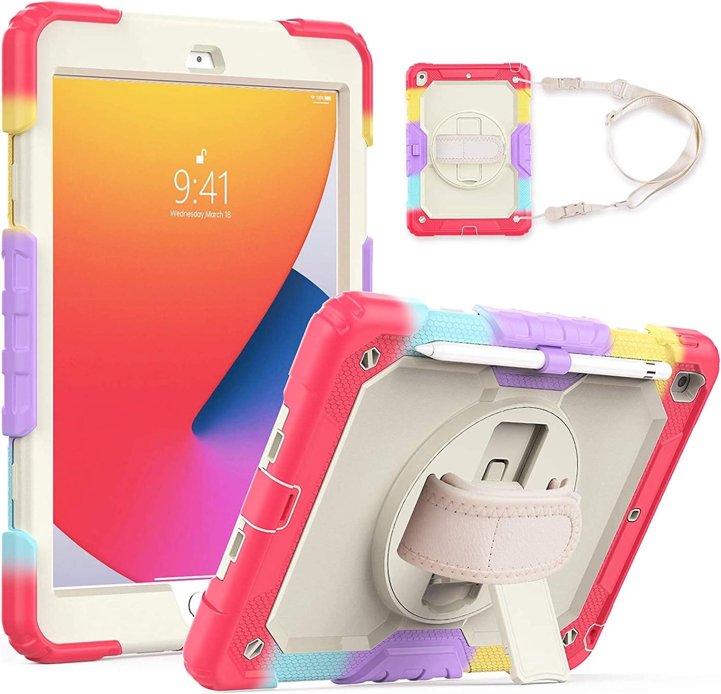 Cases for iPad 7/8/9 with Screen Protector