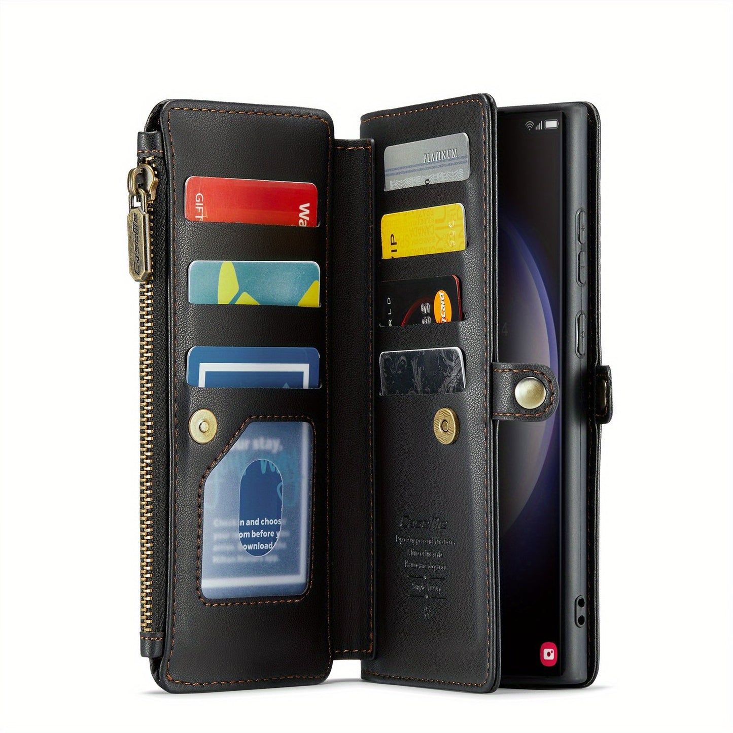 Crossbody Wallet Style Phone Case For Samsung Galaxy S23 S22 S21 Ultra S10 Plus A12 A13 A14 A22 A23 A24 A30S A50S A32 A33 A34 A51 A52 A53 A54 A71 A72 Case Wallet RFID Protection With 10-Card Holder Zipper Bills Slot, PU Leather Flip Shoulder Strap