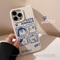Cartoon Graffiti Small Animal Degradable Phone Case For IPhone