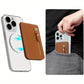 PU Faux Leather Mobile Phone Magnetic Card Holder Simple Ultra-thin Invisible Credit Card Holder Suitable For Magnetic Phone Holder Card Holder For IPhone 15/14/13/12 Series