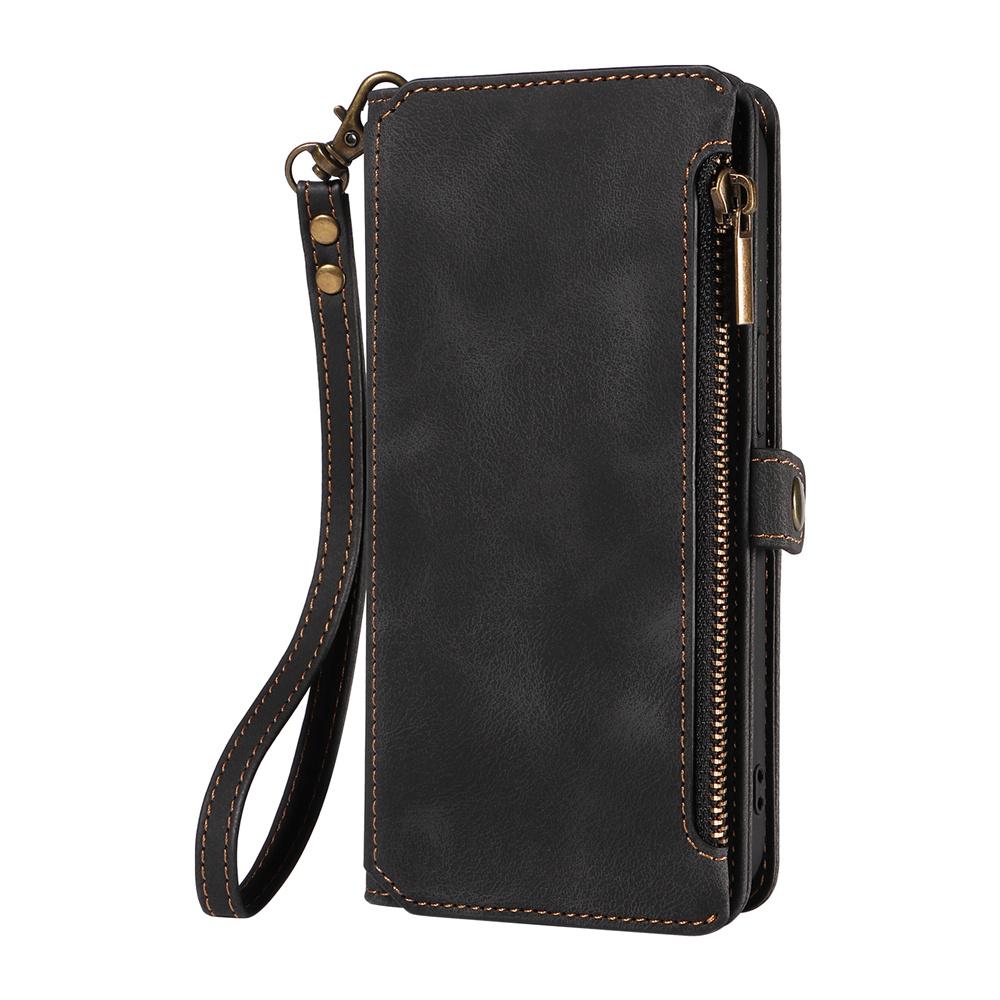 For IPhone 15/14/13/12/11 Pro Max Phone Case, Blocking Wallet Case For Women Men With 9 Credit Card Holder Zipper PU Faux Leather Protective Phone Cover