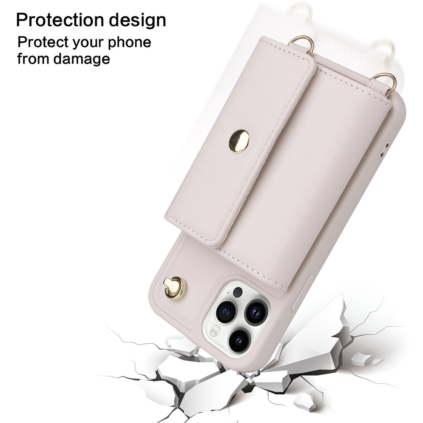 Crossbody For IPhone 14 13 12 11 Pro Max Phone Case Wallet Protection With 10-Card Holder Bills Slot, Soft PU Leather Magnetic Flip Shoulder Strap Wallet Case For Women