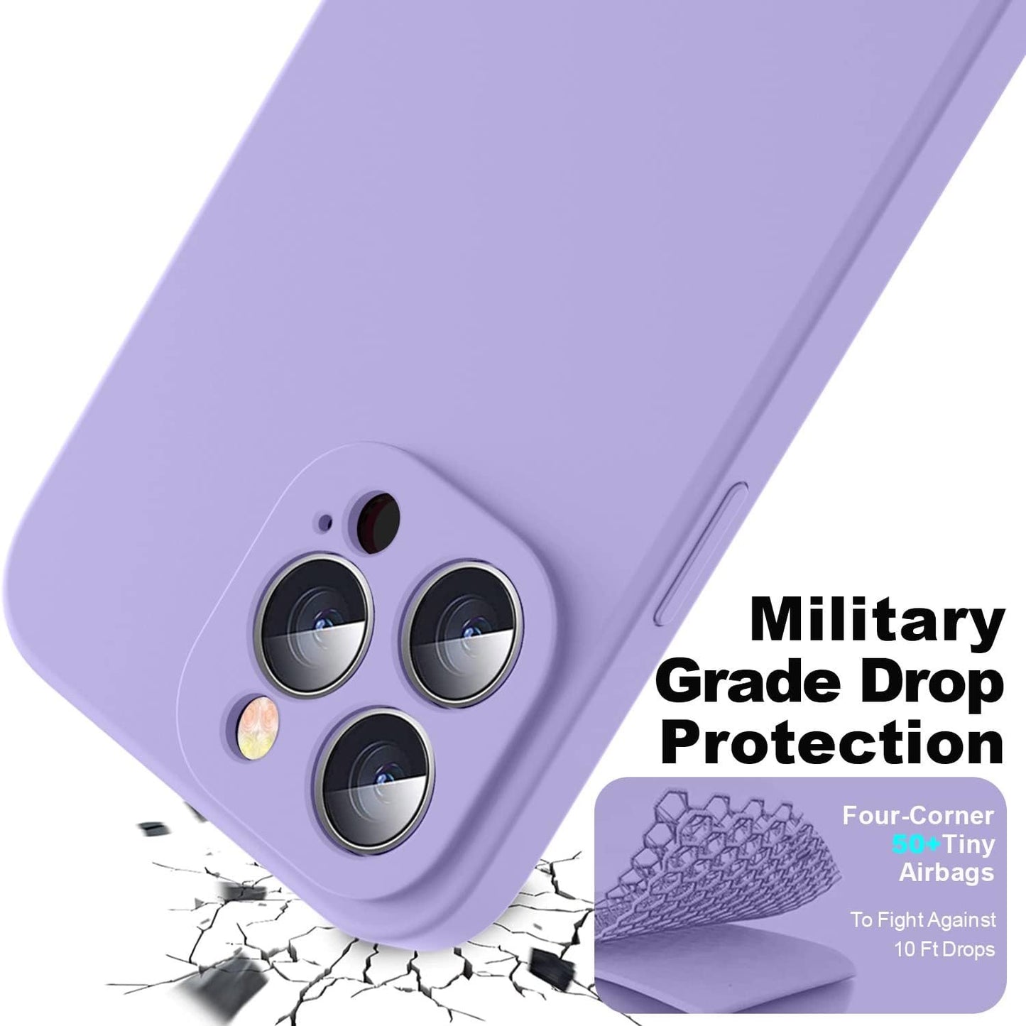 Liquid Silicone Soft Phone Case For IPhone 15 PRO/ 15 PRO MAX/ 15 Plus/ 15/ 14 PRO/ 14 PRO MAX/ 14 Plus/ 13 PRO/ 13 PRO MAX/ 12/ 11 Shockproof Cover