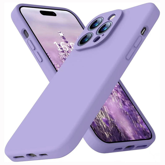 Liquid Silicone Soft Phone Case For IPhone 15 PRO/ 15 PRO MAX/ 15 Plus/ 15/ 14 PRO/ 14 PRO MAX/ 14 Plus/ 13 PRO/ 13 PRO MAX/ 12/ 11 Shockproof Cover