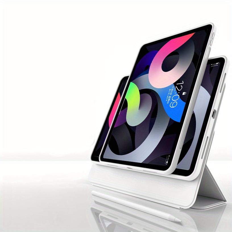 For IPad Case Transparent Acrylic Material Bending Resistant Detachable 720° Rotation TPU Silicone Soft Edge Case For IPad 2022 M2 Pro 11 Ipad 10.2 Inch Ipad 7th 8th 9th Generation 2021 Case Can Be Adsorbed On The Refr