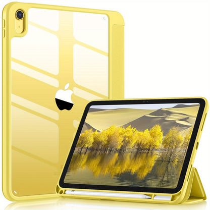 Étui transparent pour iPad 10e génération 2022 - Veille/réveil automatique et support pour stylet !