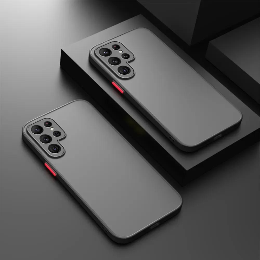 Case for Samsung Galaxy S23, Armor Matte Hard Case for Samsung Galaxy S23 S22 S21 Ultra S20 Plus FE Phone Protective Cover