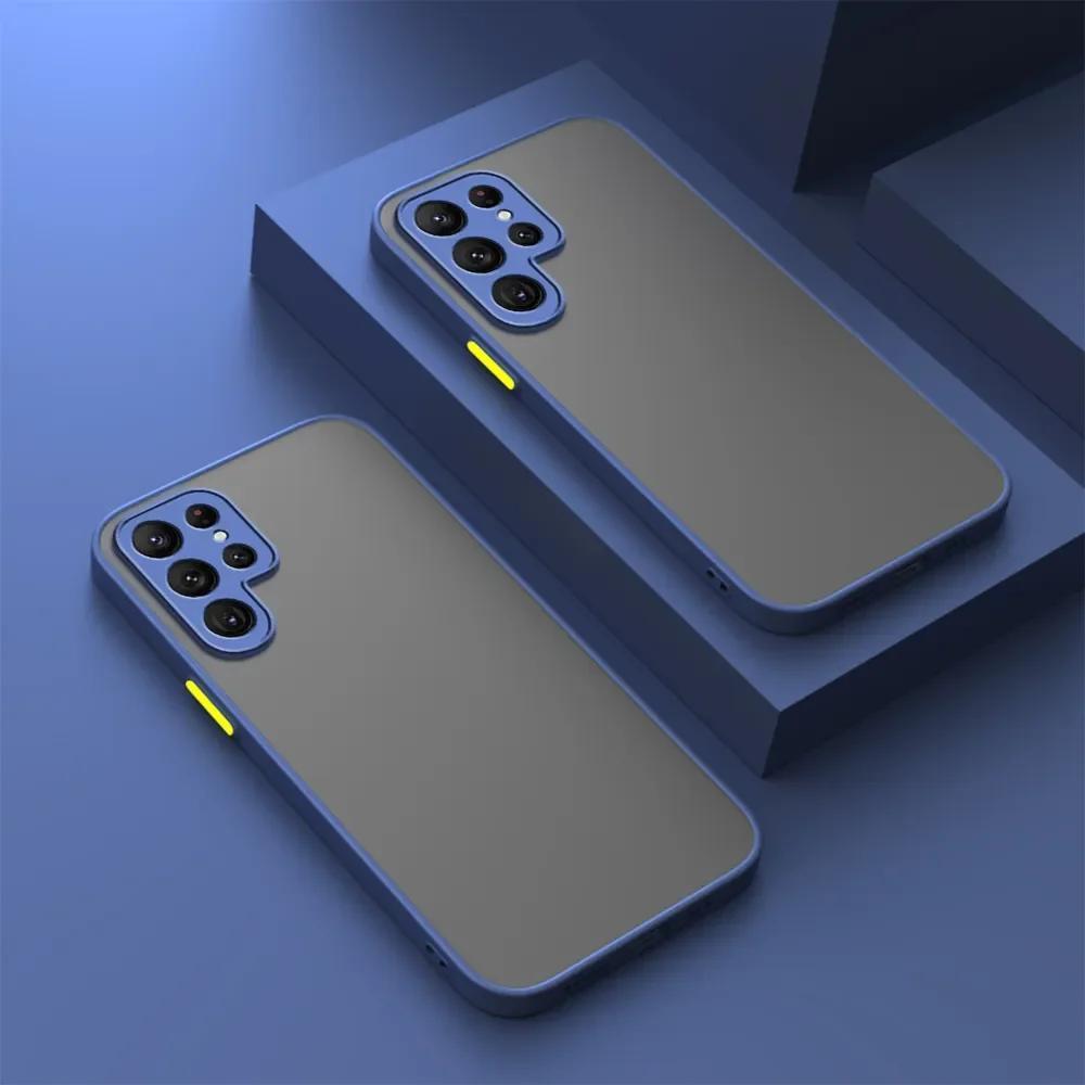 Case for Samsung Galaxy S23, Armor Matte Hard Case for Samsung Galaxy S23 S22 S21 Ultra S20 Plus FE Phone Protective Cover
